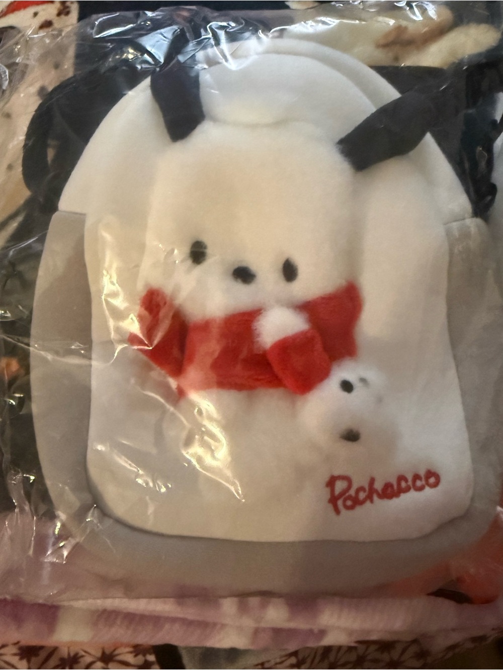 Sanrio Original Pochacco Plush Mini Backpack 8x8 NWT